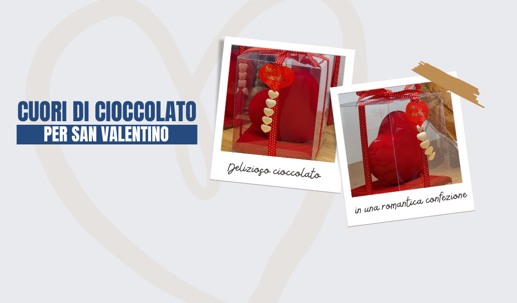 CUORI DI CIOCCOLANTO TOMARCHIO PER SAN VALENTINO